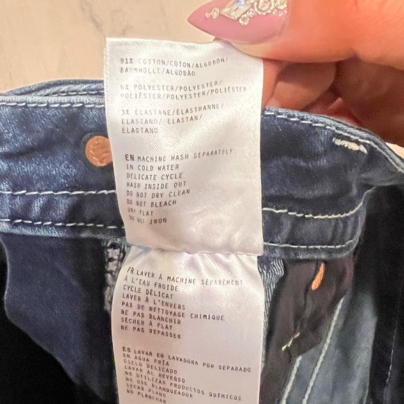 Miss Me Low Rise Stretch Denim Shorts size 27 Exclusive American flag embroidery - Picture 8 of 8